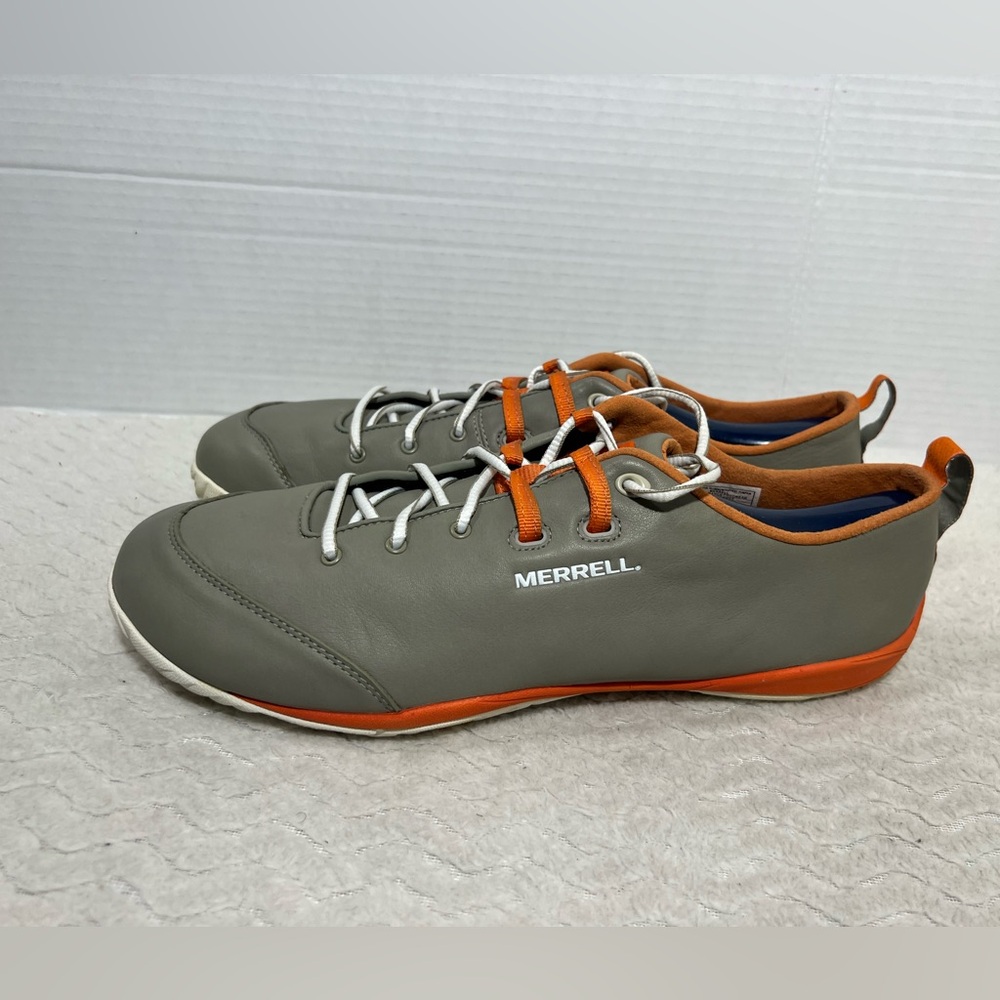Merrell Barefoot Collection Men’s Size 11 Gray Leather Running Hiking Sneaker.